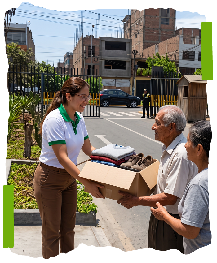 Beneficiados del programa de reciclaje
