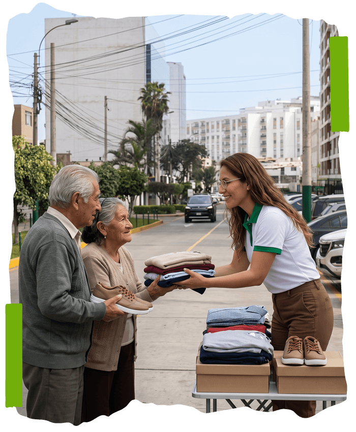Beneficiados del programa de reciclaje